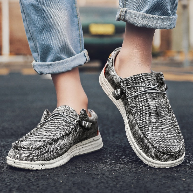 Denim Canvas Loafers