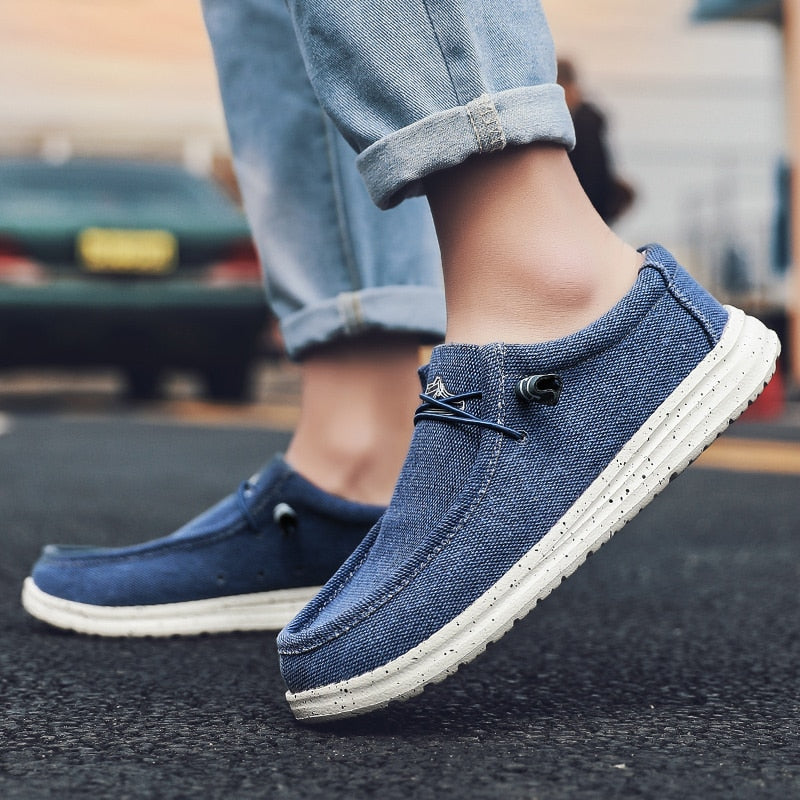 Denim Canvas Loafers