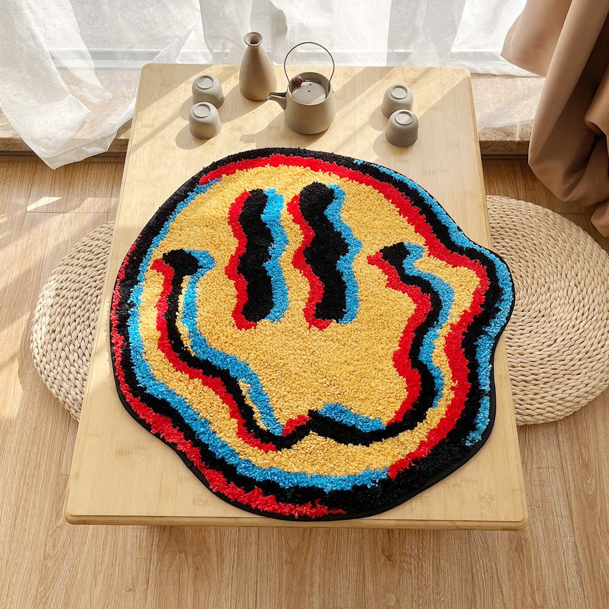 Trippy Smiley Rug