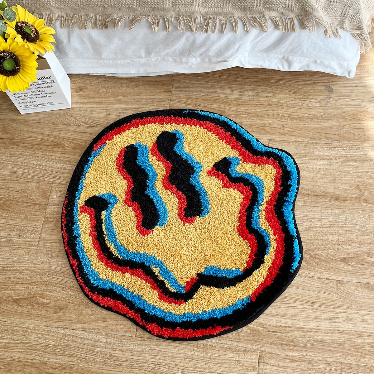 Trippy Smiley Rug