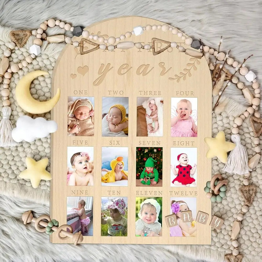 "My First Year" Baby Photo Board