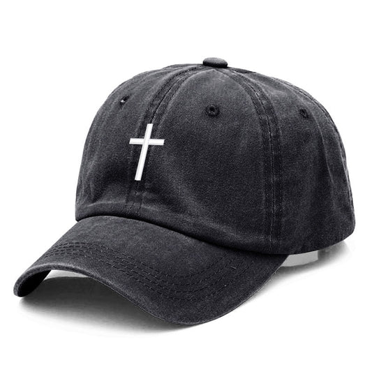 Washed Cross Cap